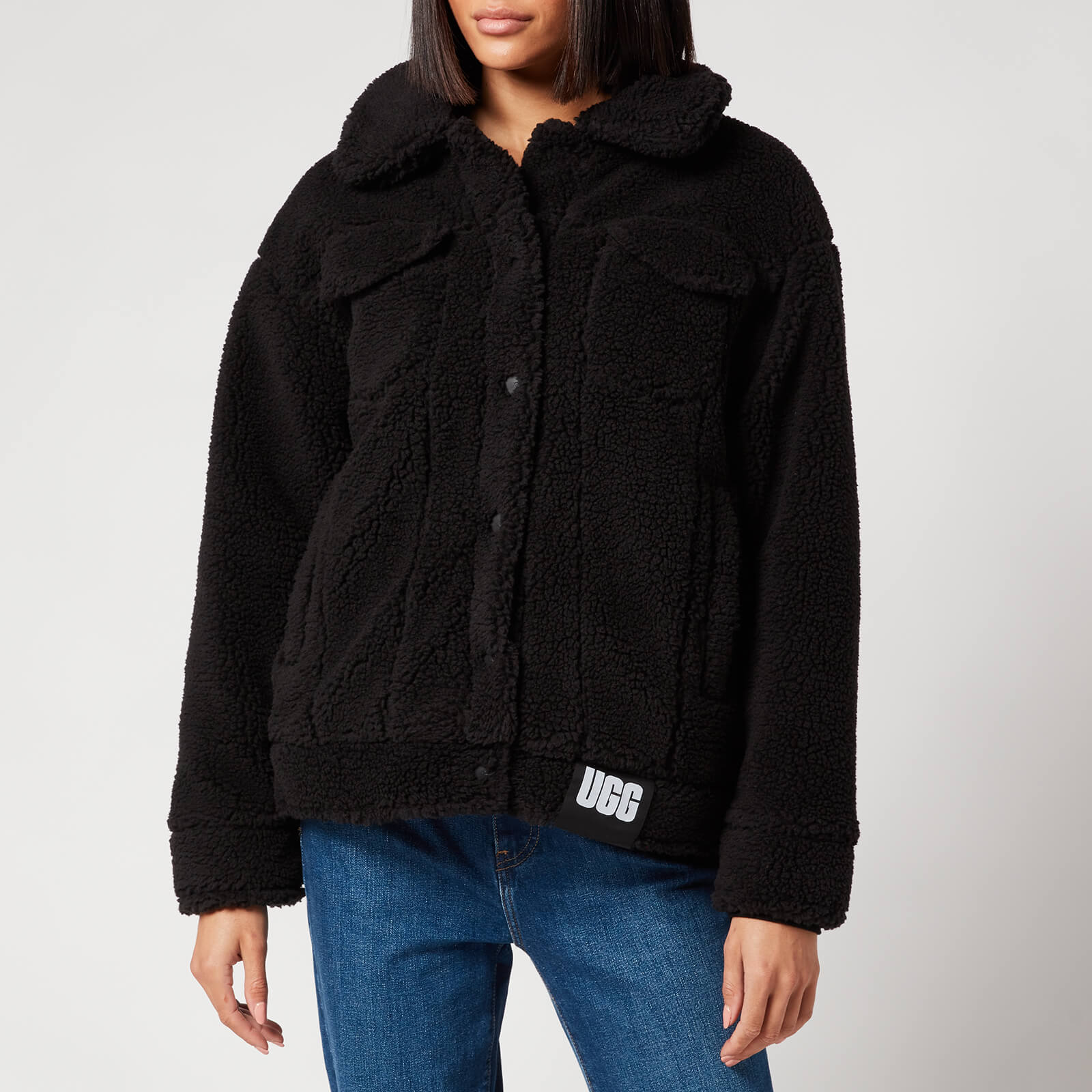 UGG Women's Frankie Sherpa Trucket Jacket - Black - S von Ugg