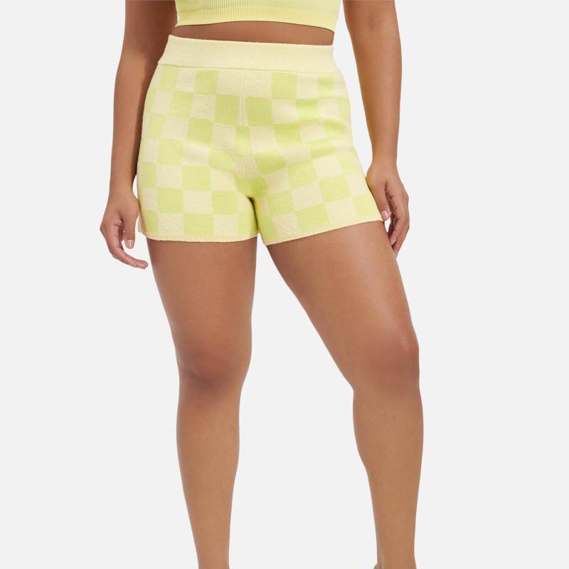 UGG Maliah Checked Jacquard-Knit Cycled Shorts - M von Ugg