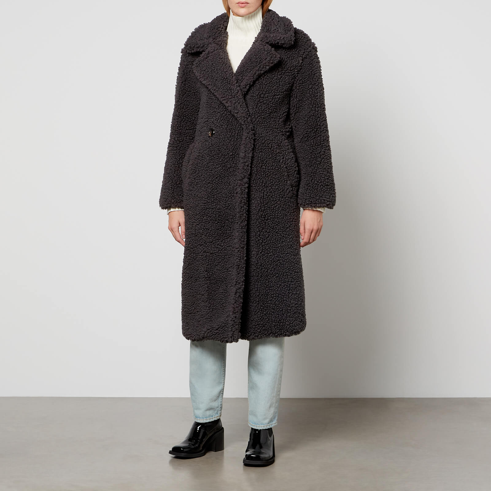 Ugg Gertrude Long Teddy Sherpa Coat - L von Ugg