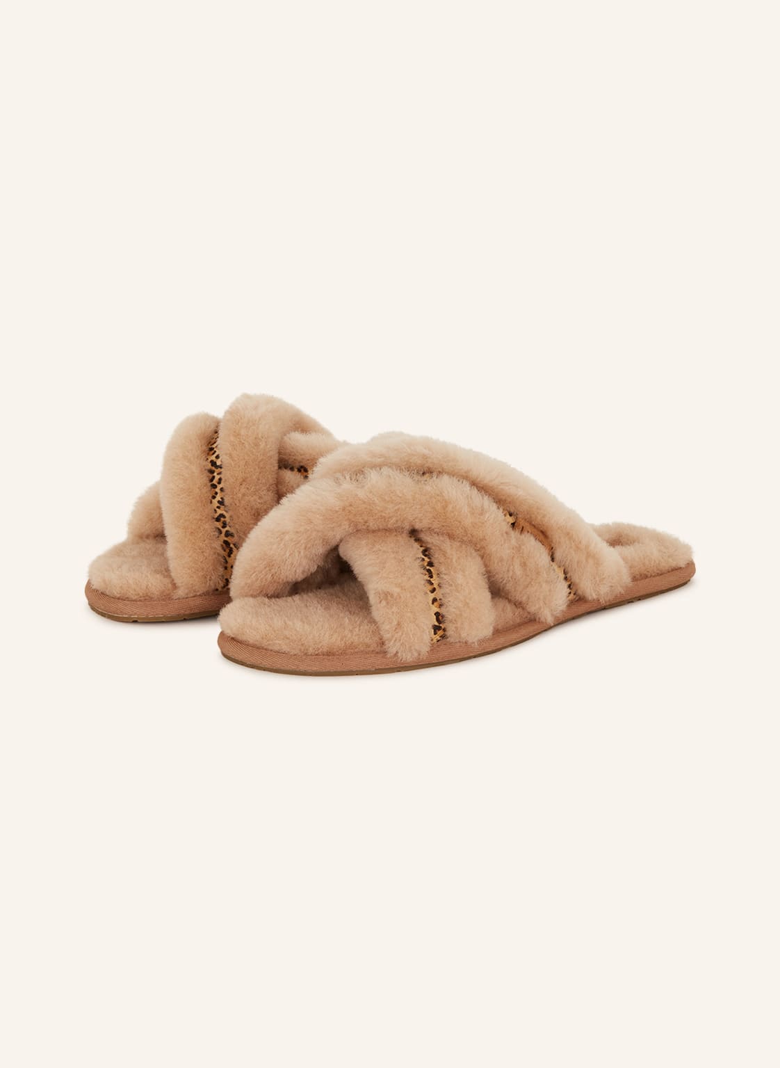 Ugg Hausschuhe Scuffita Mit Lammfell braun von Ugg