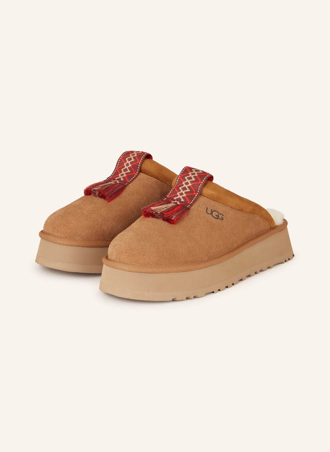 Ugg Plateau-Pantoletten Tazzle braun von Ugg