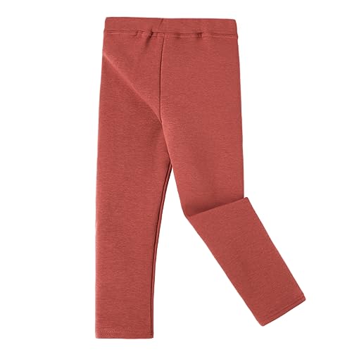 Ugitopi Winter Dicke Warme Lange Hosen Fleece Gefüttert Leggings (Brick Red 110) von Ugitopi