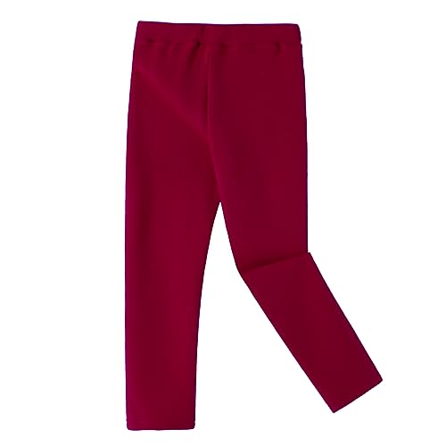 Ugitopi Winter Dicke Warme Lange Hosen Fleece Gefüttert Leggings (Burgundy 120) von Ugitopi