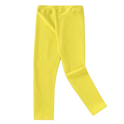 Ugitopi Winter Dicke Warme Lange Hosen Fleece Gefüttert Leggings (Yellow 100) von Ugitopi