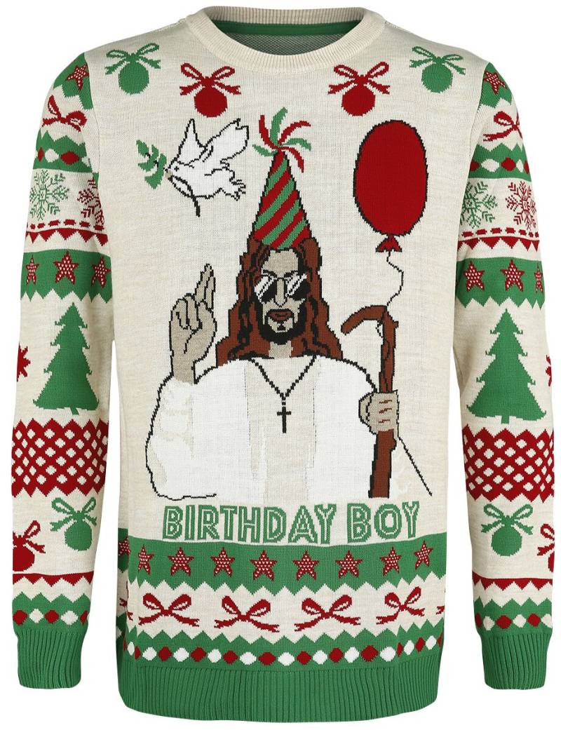 Ugly Christmas Sweater Weihnachtspullover - Birthday Boy - 3XL bis 5XL - für Männer - Größe 5XL - multicolor von Ugly Christmas Sweater