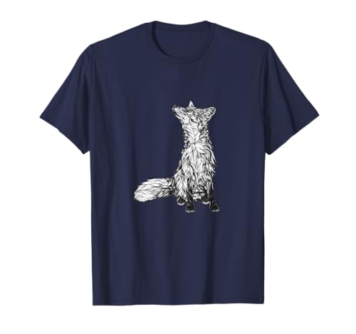 Damen T-Shirt Herren Sweatshirt Fuchs Tier Wald Jagd Jäger T-Shirt von Ugly- Shirt witzige lustige Geschenk T-Shirt Idee