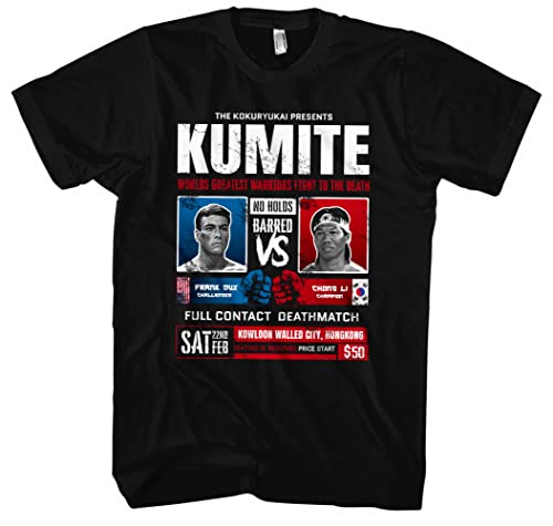 Kumite Herren T-Shirt | Frannk Dux Bloodsport Muay Thai | M6 Schwarz (M) von Uglyshirt