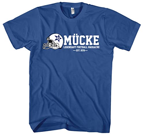 Mücke 63 Herren T-Shirt | Football Shirt Kult Weltkulturerbe | M3 Blau (XL) von Uglyshirt