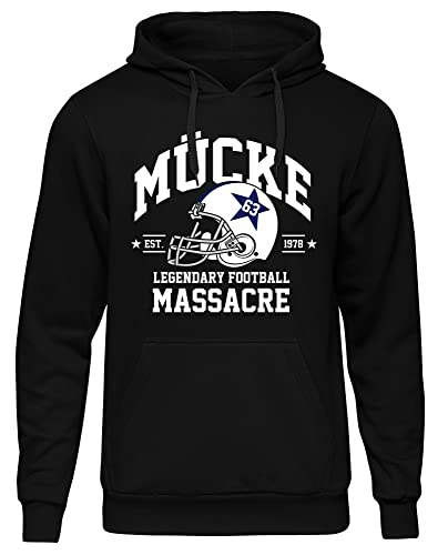 Uglyshirt Mücke 63 Herren Kapuzenpullover | Football Hoodie Kult Weltkulturerbe Pullover | M2 Schwarz (L) von Uglyshirt