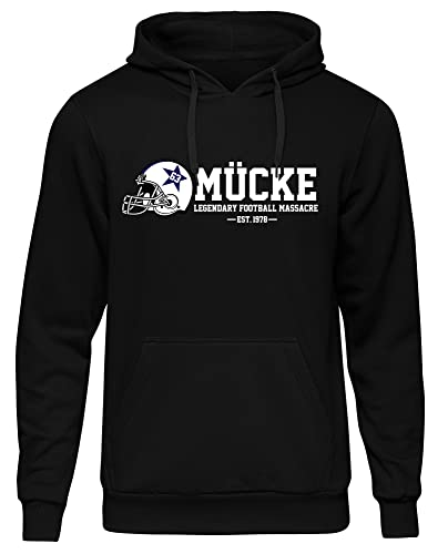 Uglyshirt Mücke 63 Herren Kapuzenpullover | Football Hoodie Kult Weltkulturerbe Pullover | M3 Schwarz (3XL) von Uglyshirt