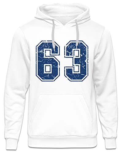 Uglyshirt Mücke 63 Herren Kapuzenpullover | Football Hoodie Kult Weltkulturerbe Pullover | M4 Weiß (M) von Uglyshirt