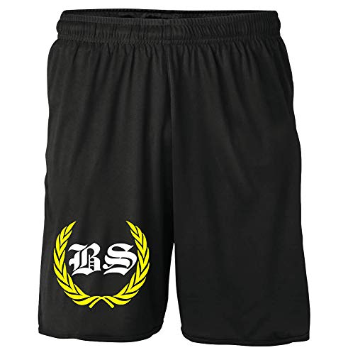 Braunschweig Kranz Shorts | Fussball Sport Ultras Kurze Hose Sporthose (L, Schwarz Kranz M1) von Uglyshirt87