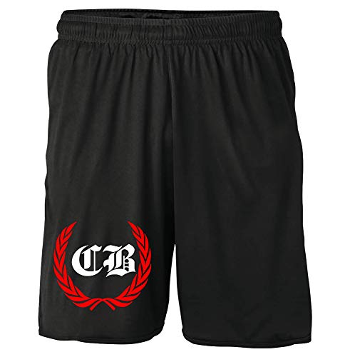 Cottbus Kranz Shorts | Fussball Sport Ultras Kurze Hose Sporthose (XXL, Schwarz Kranz M1) von Uglyshirt87