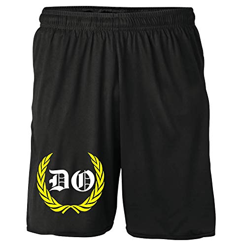 Dortmund Kranz Shorts | Fussball Sport Ultras Kurze Hose Sporthose (XL, Schwarz Kranz M1) von Uglyshirt87