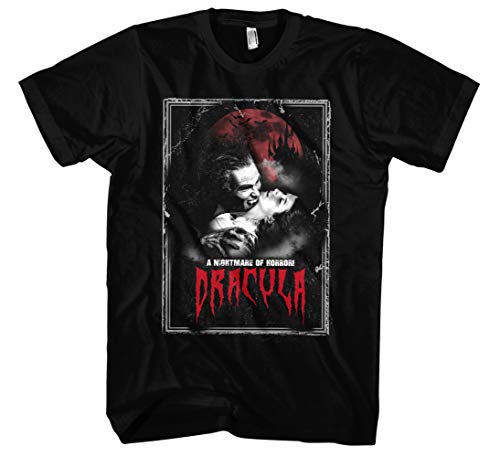 Dracula Herren T-Shirt | Vampir Tshirt - Halloween - Nightmare - Horror Shirt - Retro | M1 (3XL) von Uglyshirt87