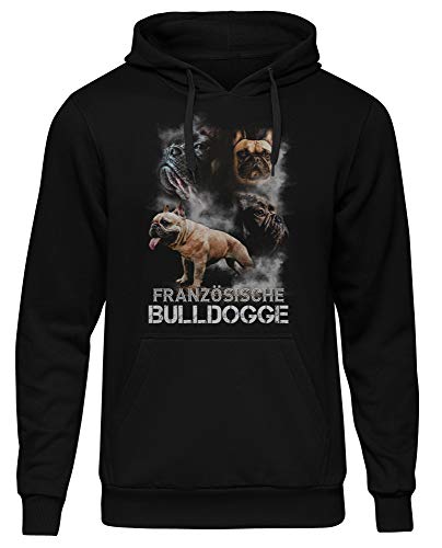 Französische Bulldogge Herren Kapuzenpullover | Französische Bulldogge Pullover Herren - Bulldogge Geschenke - Französische Bulldogge Kleidung Herren - Hunde Pullover Herren - Hoodie | M5 (M) von Uglyshirt87