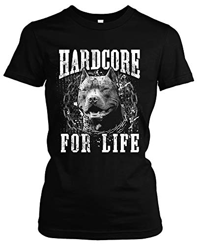 Hardcore for Life Damen Girlie T-Shirt | Gabber Musik Hakke Pit Bull Festival | M1 (M) von Uglyshirt87