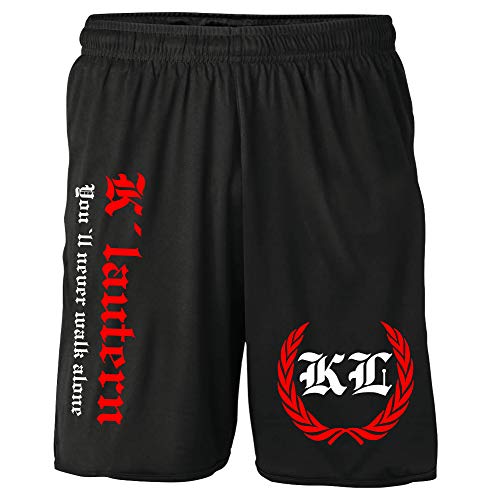 Kaiserslautern Kranz Shorts | Fussball Sport Sommer Ultras Kurze Hose Sporthose (M, Schwarz Kranz M2) von Uglyshirt87