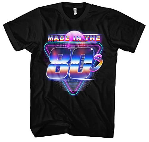 Made in The 80s Herren T-Shirt | Retro Shirts Herren 80er - 80er Jahre Kleidung - Party Shirt | Schwarz (3XL) von Uglyshirt87