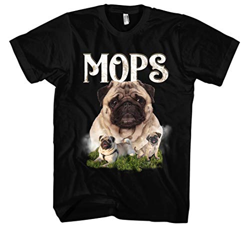 Mops T-Shirt Herren | Mops Tshirt Herren - Mops zubehör - Mops Geschenk - Hunde Shirt Herren | M5 (3XL) von Uglyshirt87