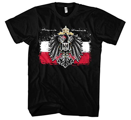 Old School Flag Kaiserreich Männer und Herren T-Shirt | Deutschland Germania Friedrich der Große Preußen (L) von Uglyshirt87