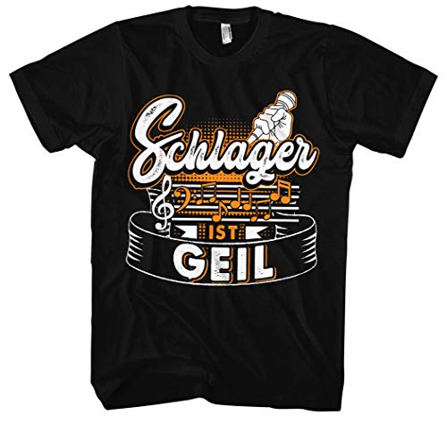 Schlager ist Geil Männer und Herren T-Shirt | Schlager-Musik Retro Party Geschenk Fan (4XL) von Uglyshirt87