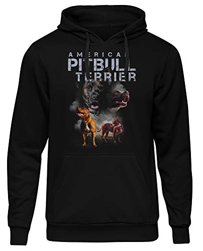 Uglyshirt87 American Pitbull Terrier Herren Kapuzenpullover | Pitbull Pullover Herren - Dog - Hund Hoodie Herren - Pittbull Hund | M5 (3XL) von Uglyshirt87