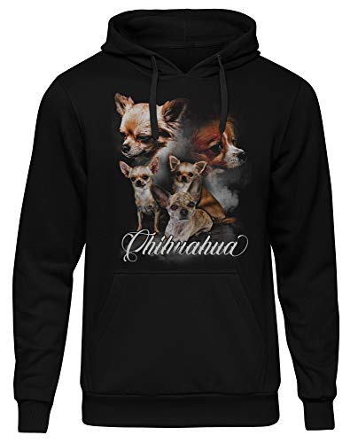 Uglyshirt87 Chihuahua Herren Kapuzenpullover | Chihuahua Pullover Herren - Dog - Hund Hoodie Herren - Chihuahua Hund | M5 (XXL) von Uglyshirt87