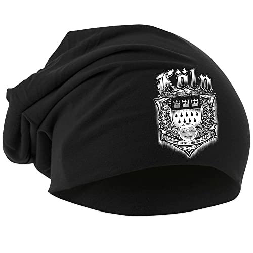 Uglyshirt87 Für Immer Köln Mütze | Strickmütze - Köln Beanie - Köln Hut - Logo - Hat - Stadt - City | Beanie Druck: Weiß, Einheitsgröße von Uglyshirt87