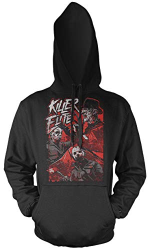 Uglyshirt87 Killer Elite Männer und Herren Kapuzenpullover | Freddy Michael Myers Jason Voorhees (XL, Schwarz) von Uglyshirt87