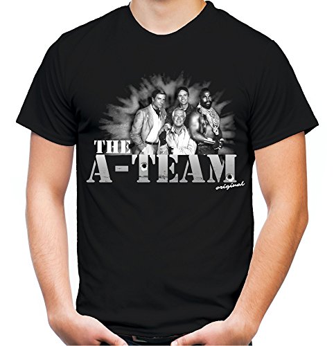 A-Team Männer und Herren T-Shirt | A-Team Mr. T. Fun ||| M6 (L, Schwarz) von Uglyshirt89