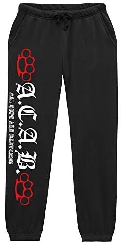 ACAB Herren Jogginghose | Fussball Ultras Sport Hose Freizeithose Hardcore Hose MMA 1312 | M2 (XL) von Uglyshirt89