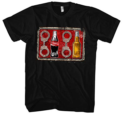 Acht Cola Acht Bier Männer Herren T-Shirt | Fussball 1312 ACAB Hooligan Ultra (M) von Uglyshirt89