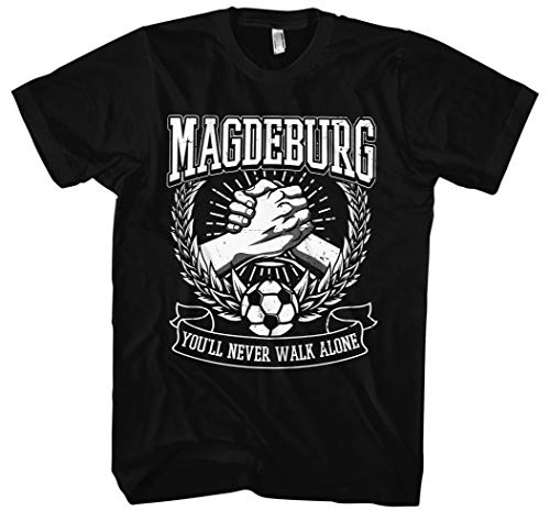 Alles für Magdeburg Männer und Herren T-Shirt | Fussball Skyline Trikot Sport Ultras (4XL) von Uglyshirt89