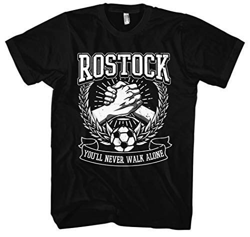 Alles für Rostock Männer und Herren T-Shirt | Fussball Skyline Trikot Sport Ultras (M) von Uglyshirt89