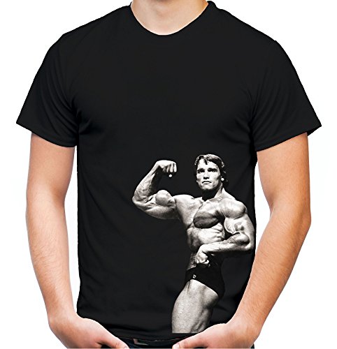 Arnold Schwarzenegger Männer und Herren T-Shirt | Bodybuilding Gym ||| M2 (M, Schwarz) von Uglyshirt89