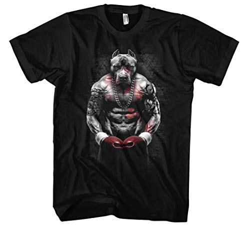 Boxing Bully Herren T-Shirt | Boxing Shirt Herren - Sport - MMA Tshirt Herren - Muay Thai - Pitbull - Boxen (4XL) von Uglyshirt89