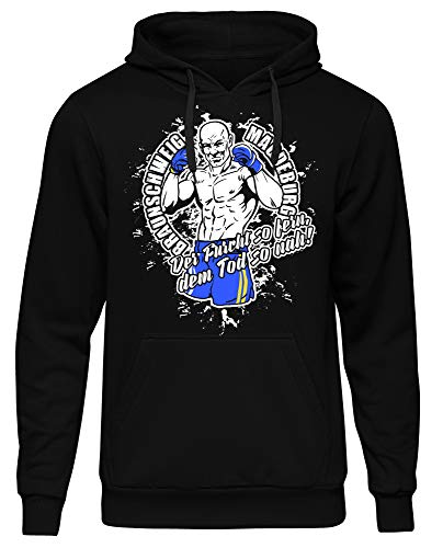 Braunschweig & Magdeburg Männer Herren Kapuzenpullover | Hooligan Hardcore Ultras (XL) von Uglyshirt89