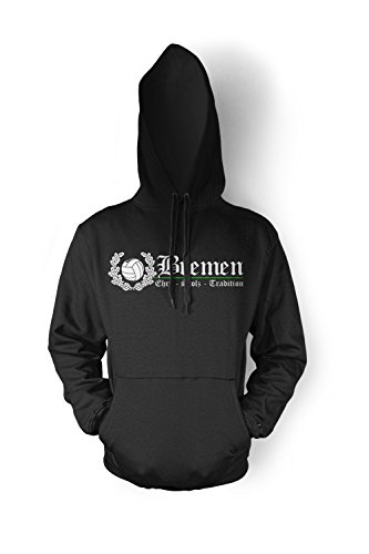 Bremen Ehre & Stolz Männer und Herren Kapuzenpullover | Fussball Ultras Geschenk | M2 FB (Schwarz, M) von Uglyshirt89