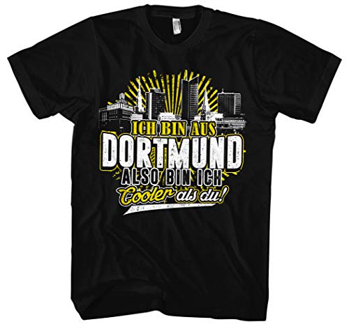 Cooler als du Dortmund Männer Herren T-Shirt | Fussball Skyline Trikot Sport Ultras Fun (4XL) von Uglyshirt89