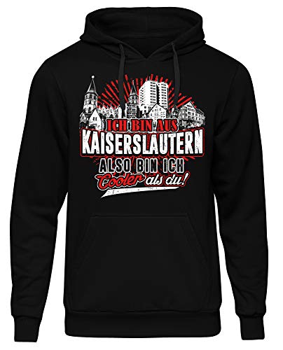 Cooler als du Kaiserslautern Männer Herren Kapuzenpullover | Fussball Skyline Trikot Sport Ultras Fun (L) von Uglyshirt89