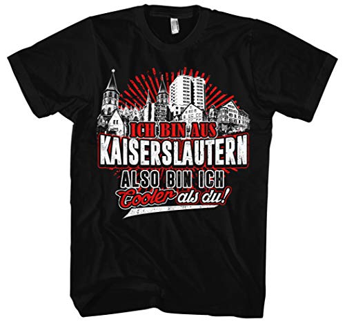 Cooler als du Kaiserslautern Männer Herren T-Shirt | Fussball Skyline Trikot Sport Ultras Fun (L) von Uglyshirt89