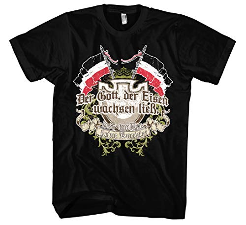 Der Gott der Eisen wachsen ließ Männer und Herren T-Shirt | Deutschland Wikinger Revolution Germanen Odin Zitat (3XL) von Uglyshirt89