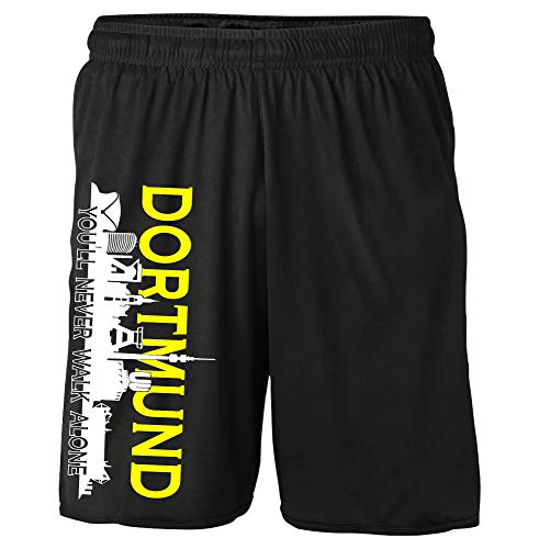 Dortmund Skyline Shorts | Fussball Sport Sommer Ultras Kurze Hose Sporthose (S) von Uglyshirt89