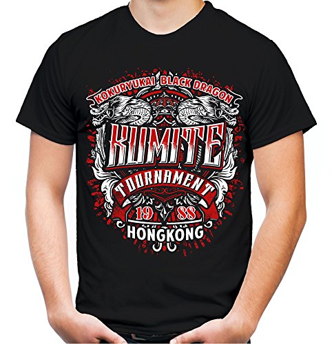 Frannk Dux Bloodsport Männer und Herren T-Shirt | Kumite Van Damme Muay Thai ||| (3XL, Schwarz) von Uglyshirt89