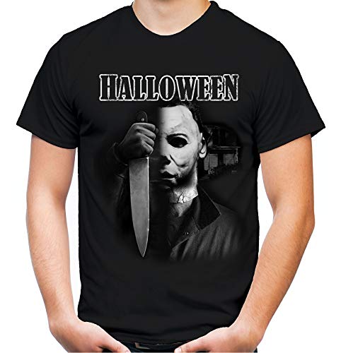 Halloween Männer und Herren T-Shirt | Kostüm Michael Myers Party Horror Kult | M4 (XXL, Schwarz) von Uglyshirt89