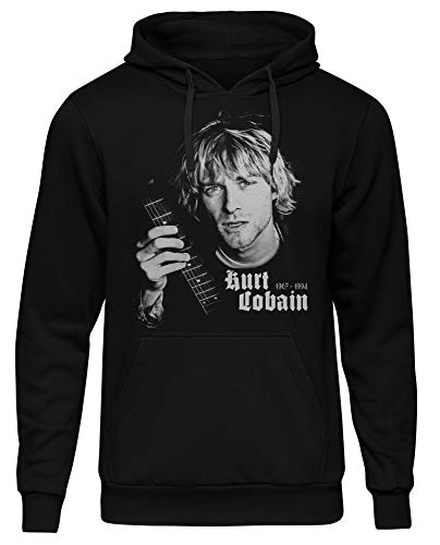 Kurt Cobain Männer und Herren Kapuzenpullover | Music Sänger Rock ||| (M) von Uglyshirt89