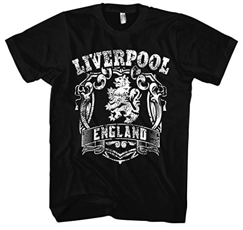 Liverpool Männer und Herren T-Shirt | Stadt Sport Fussball Trikot Ultras ||| M1 FB (3XL, Schwarz) von Uglyshirt89