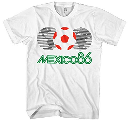 Mexico 86 Männer Herren T-Shirt | Fussball WM Sport World Cup Retro (L) von Uglyshirt89