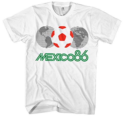 Mexico 86 Männer Herren T-Shirt | Fussball WM Sport World Cup Retro (M) von Uglyshirt89